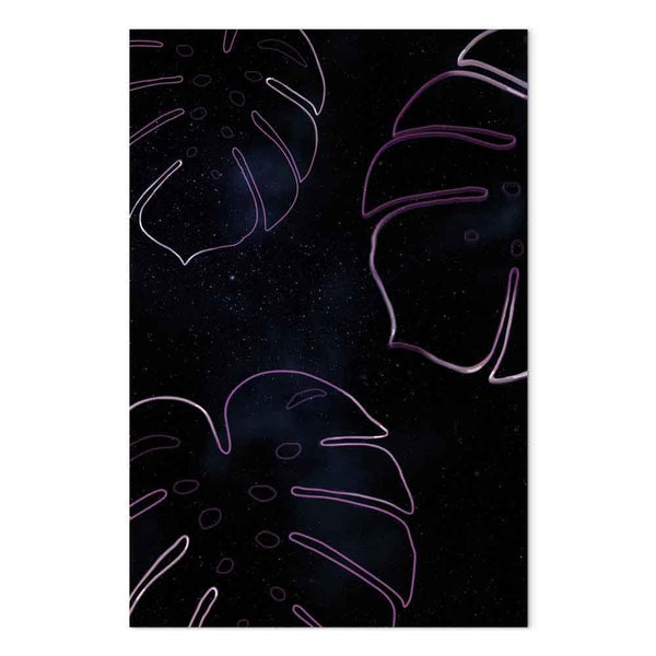 Quadro - Galactic Monstera (1 Part) Vertical