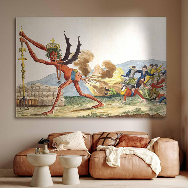 Quadro XXL - Jacques-Louis David – Caricature of the English Government