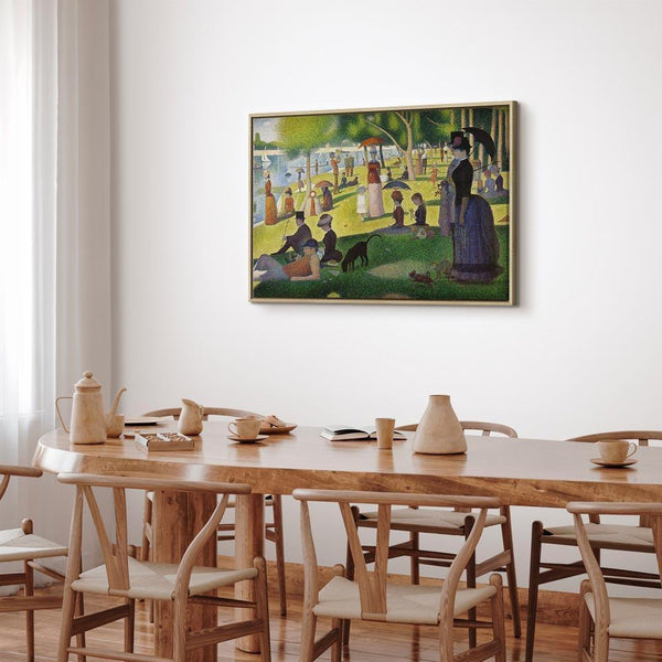 Quadro - Georges Seurat – Sunday Afternoon on the Island of La Grande Jatte