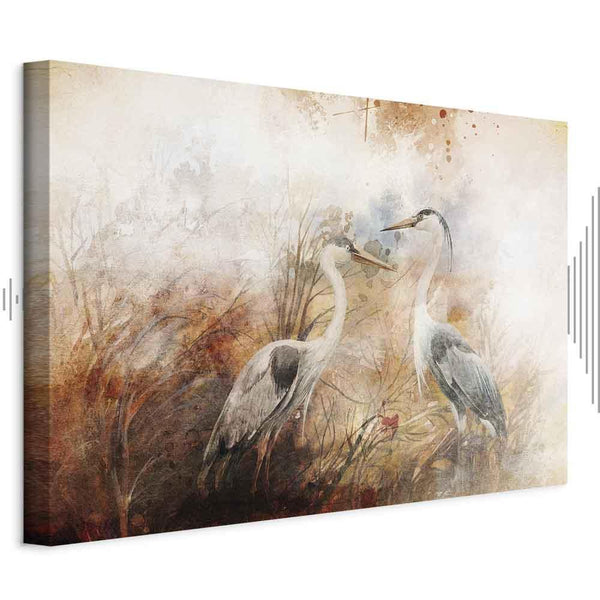 Quadro - Herons on the Hunt (1 Part) Wide