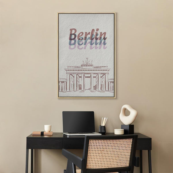 Quadro - Berlin in Watercolours (1 Part) Vertical