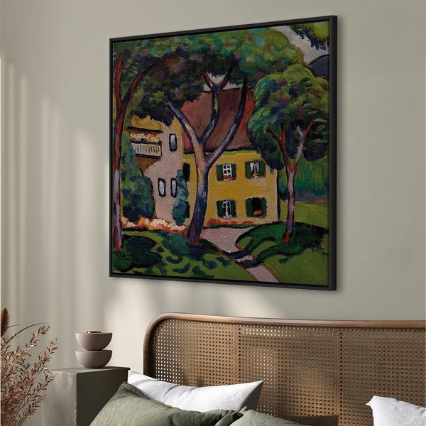Quadro - August Macke – Staudacherhaus in Tegernsee
