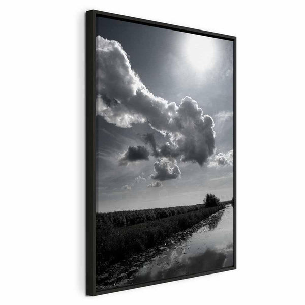 Quadro - Sun Over Clouds (1-part) - Sky Reflection in Water Field