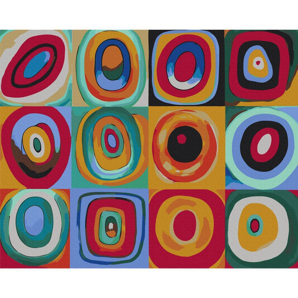 Quadro fai da te - Colourful Rings