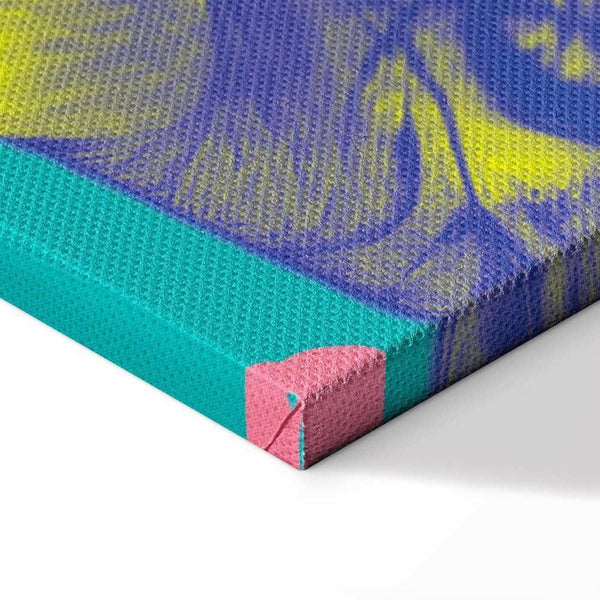 Quadro - Colorful Tiger - Intense Colors of a Tiger Surrounded by Tropical Plants