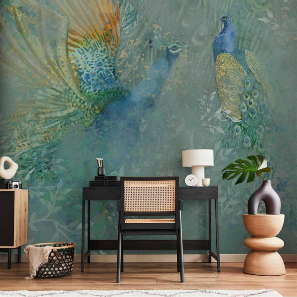 Carta da parati - Peacocks Dancing - Third Variant