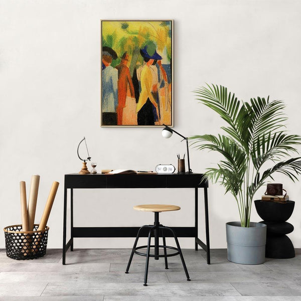 Quadro - August Macke – Walker under trees (Walker in the park)