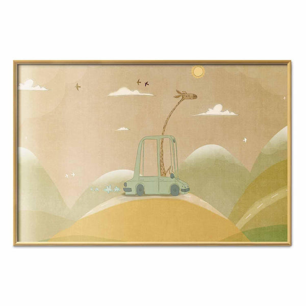 Poster - Traveling Giraffe