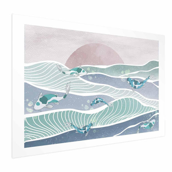 Poster - Fish on the Waves