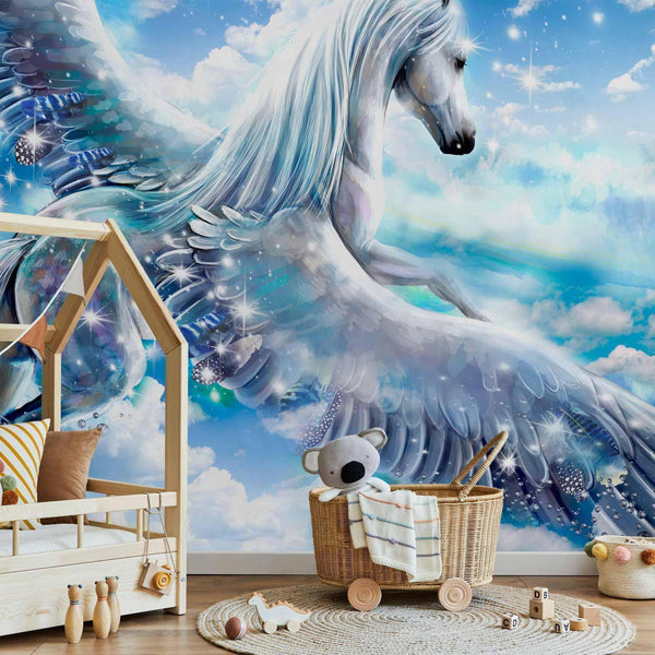 Carta da parati - Pegasus (Blue)
