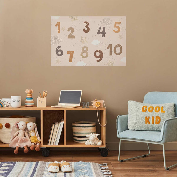 Poster - Numbers with Falling Snow