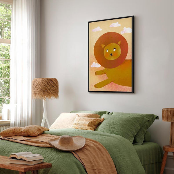 Quadro - Lion's Fun (1 Part) Vertical
