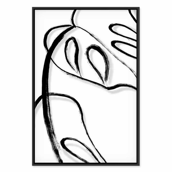 Quadro - White Monstera (1 Part) Vertical