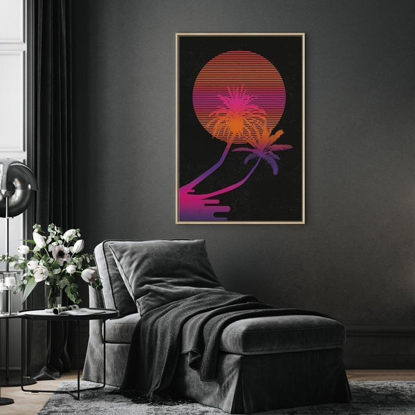 Quadro - Palm at Sunrise (1 Part) Vertical