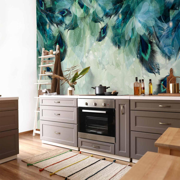 Carta da parati - Emerald Feathers