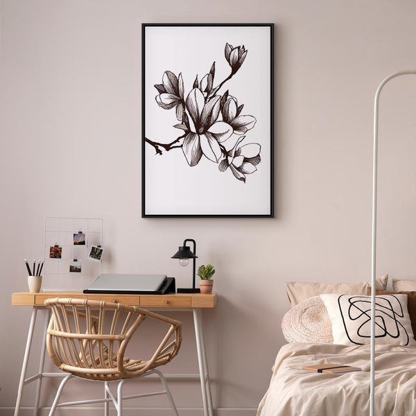 Quadro - Renaissance Magnolias (1 Part) Vertical
