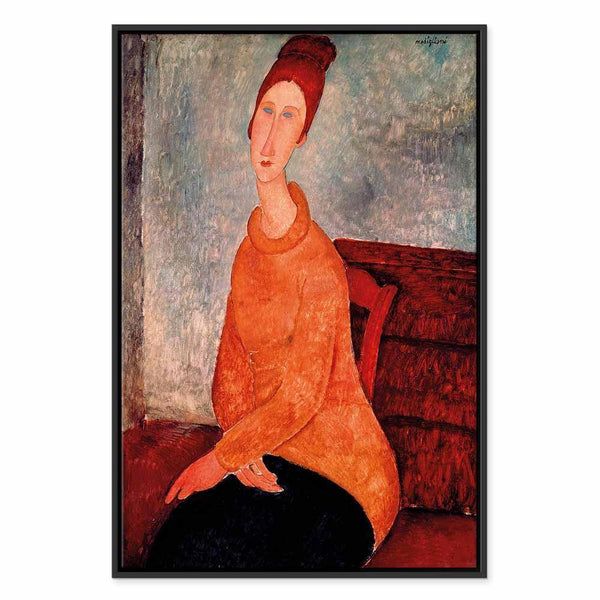 Quadro - Amedeo Modigliani – Jeanne Hebuterne in a Yellow Sweater