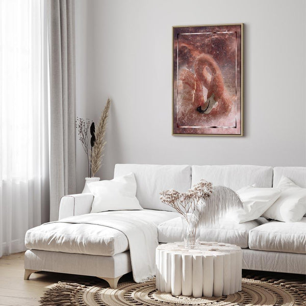 Quadro - Space Flamingo (1 Part) Vertical