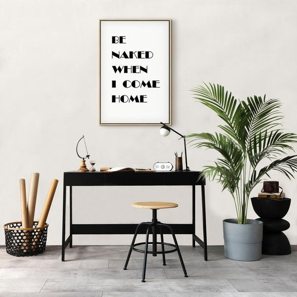 Quadro - Homecoming (1-part) - Black and White English Inscriptions
