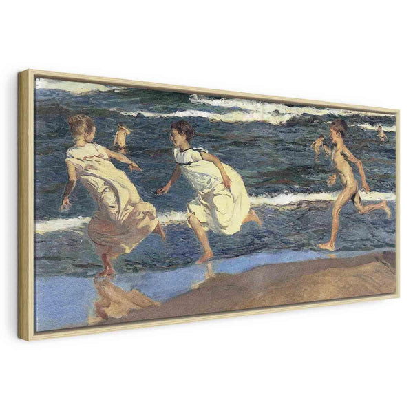 Quadro - Joaquín Sorolla y Bastida – Running along the Beach