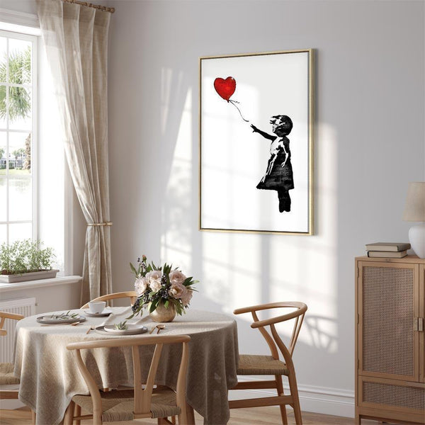 Quadro - Banksy: Girl with Balloon (1 Part) Vertical