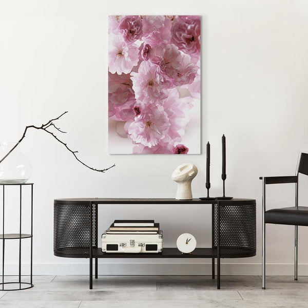 Quadro - Flowery Glamour (1-part) - Flower Petals in Shades of Pink