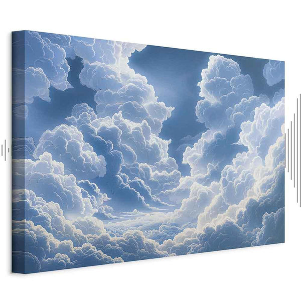 Quadro - Blue Sky Breaking Through White Fluffy Clouds