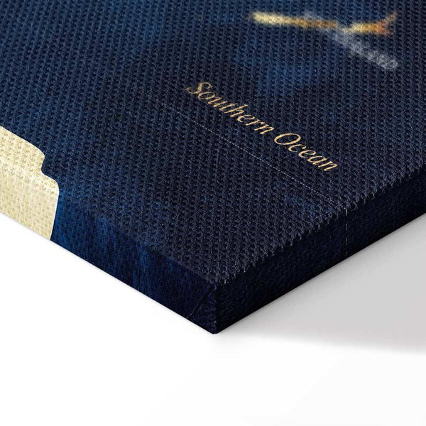 Quadro - World Map: The Dark Blue Depths