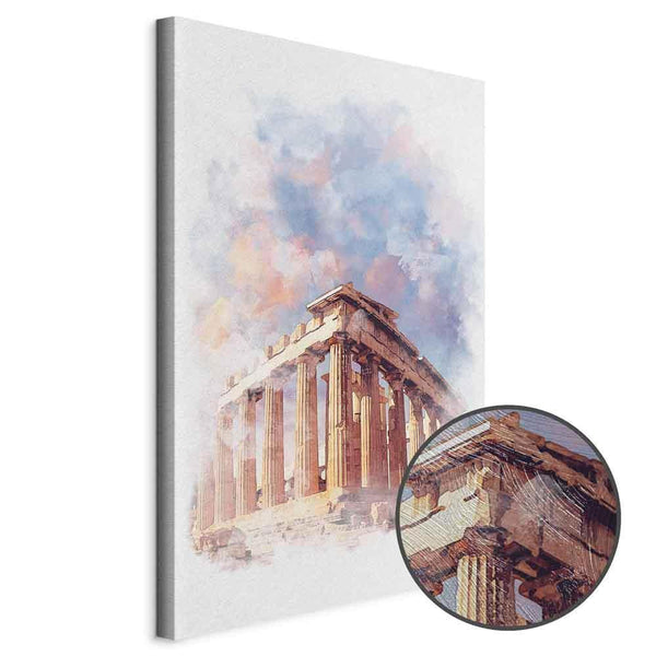 Quadro - Painted Parthenon (1 Part) Vertical