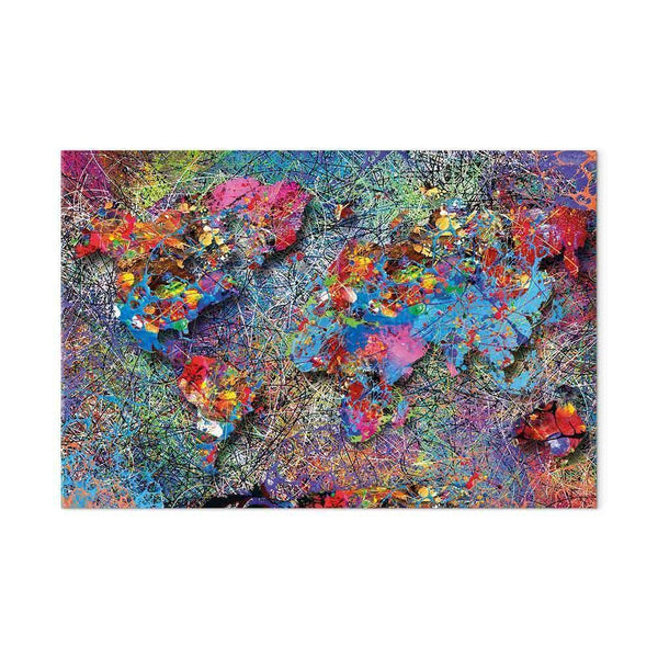 Quadro - Map: Jackson Pollock inspiration