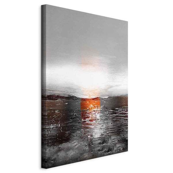 Quadro - Reflection of Colors (1-part) - Sunset in Painted Abstract Background