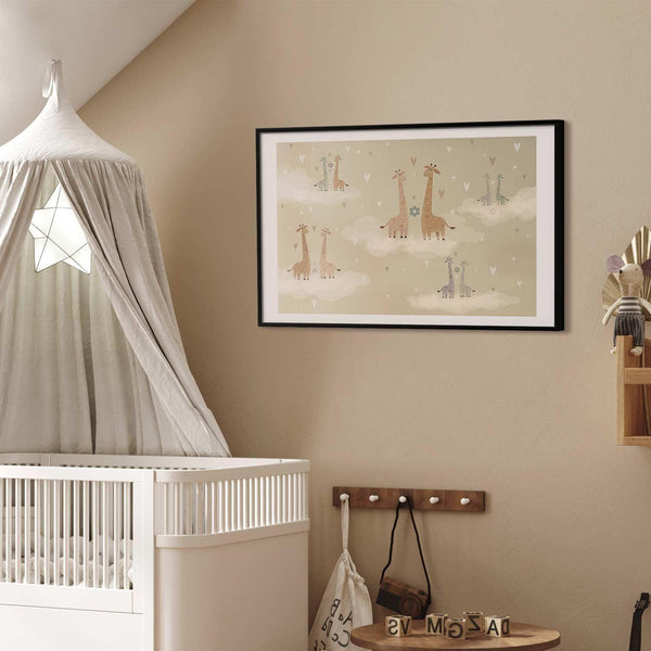 Poster - Loving Giraffes