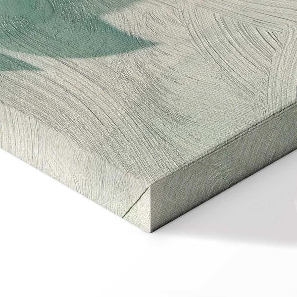 Quadro - Watercolor Botanical Motif Delicate Green-Beige Leaves