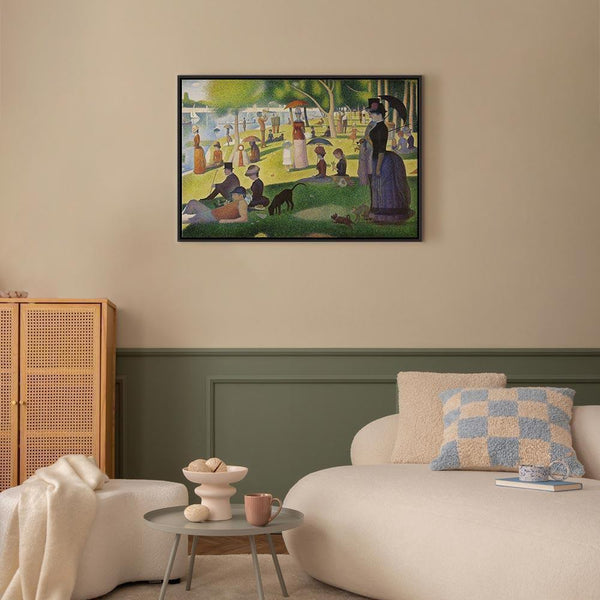 Quadro - Georges Seurat – Sunday Afternoon on the Island of La Grande Jatte
