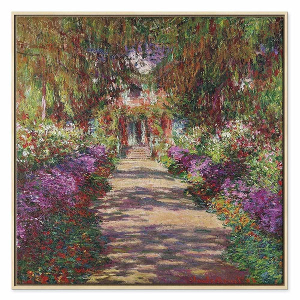 Quadro - Claude Monet – A Pathway in Monet's Garden