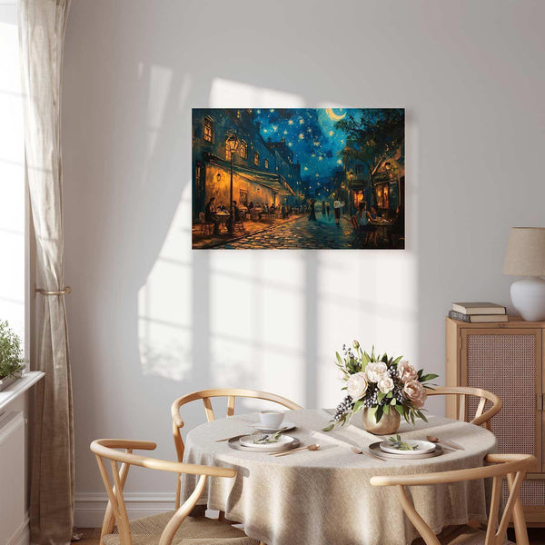Quadro - Paris street – a painting inspired by Vincent van Gogh's style
