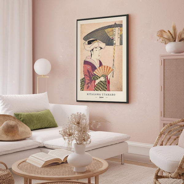 Quadro - Woman With an Umbrella (1 Part) Vertical
