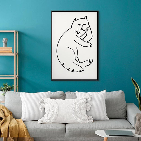 Quadro - Cat Relaxing (1 Part) Vertical