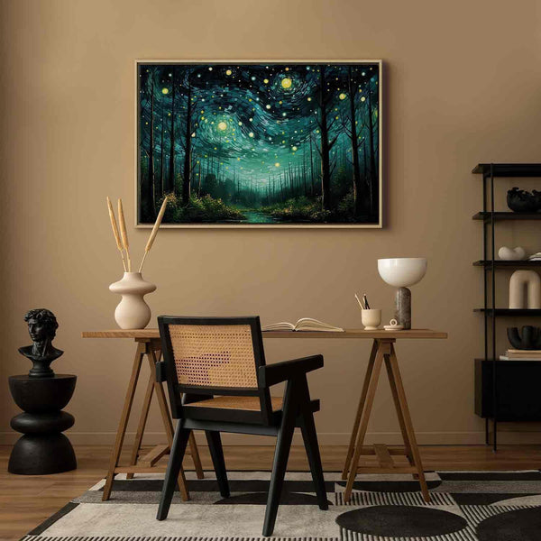Quadro - Starry night - a contemporary version of Van Gogh's night sky
