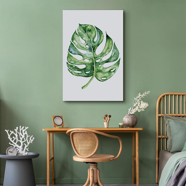 Quadro - Watercolor Monstera (1 Part) Vertical