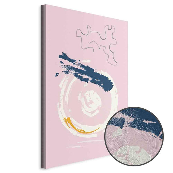 Quadro - Pink Accent (1 Part) Vertical