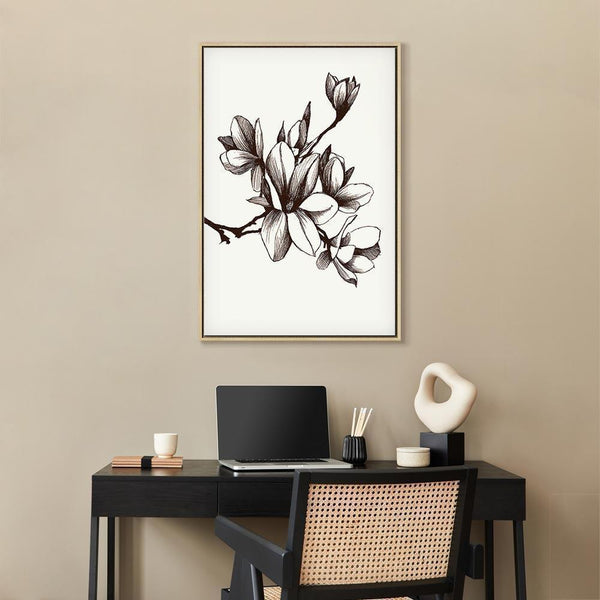 Quadro - Renaissance Magnolias (1 Part) Vertical