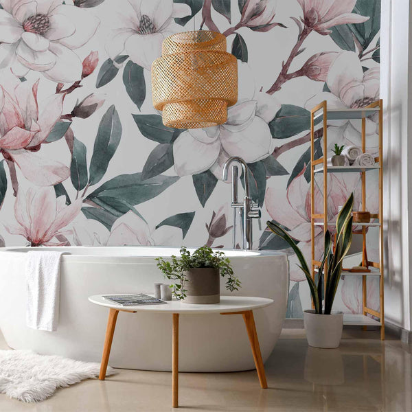 Carta da parati - Watercolor Magnolias - Second Variant