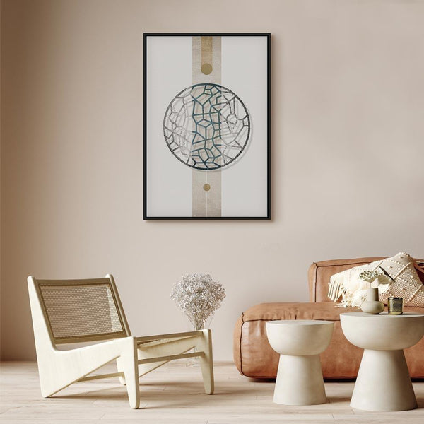 Quadro - Circle with Artistic Details (1-part) - Abstract Shape