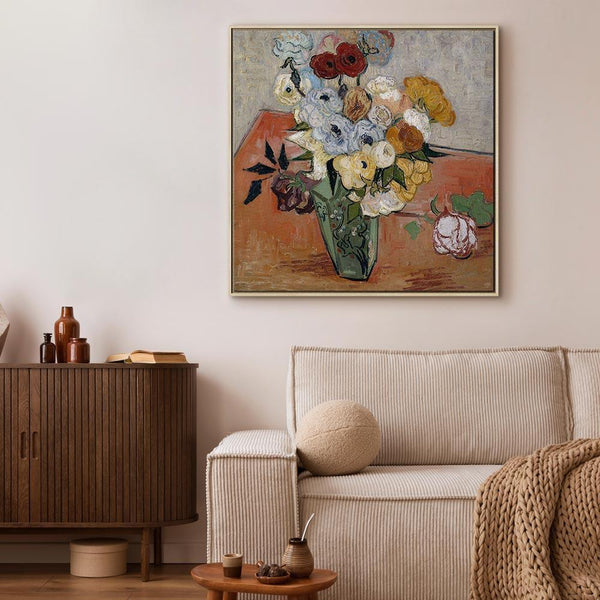 Quadro - Vincent Van Gogh – Stilllife with Japanese vase, roses and anemones