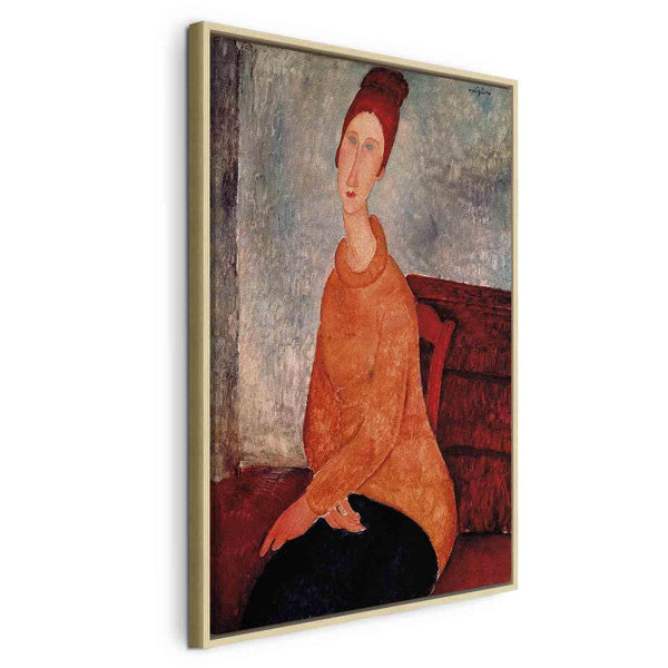 Quadro - Amedeo Modigliani – Jeanne Hebuterne in a Yellow Sweater