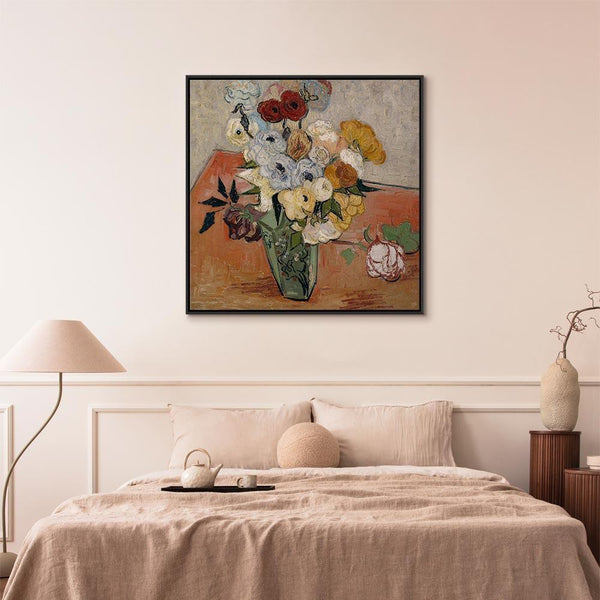 Quadro - Vincent Van Gogh – Stilllife with Japanese vase, roses and anemones