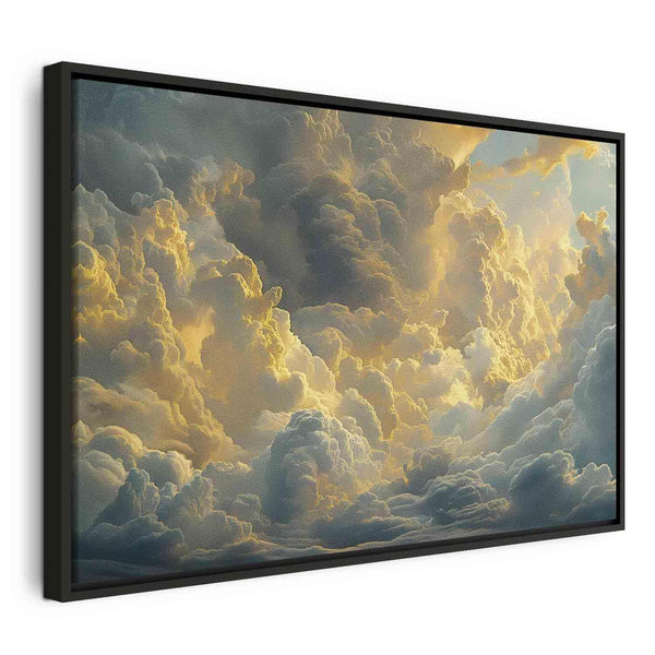 Quadro - Last Breath of the Day: Clouds Illuminated by Evening Glow