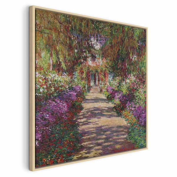 Quadro - Claude Monet – A Pathway in Monet's Garden