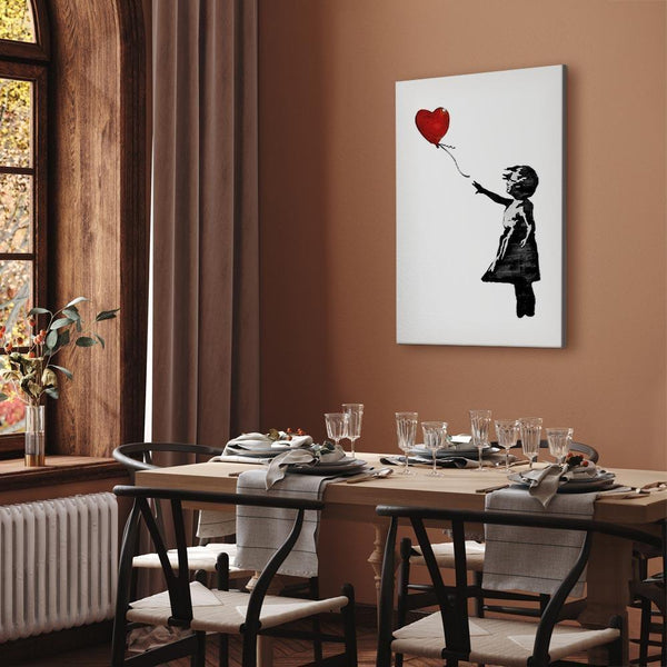 Quadro - Banksy: Girl with Balloon (1 Part) Vertical